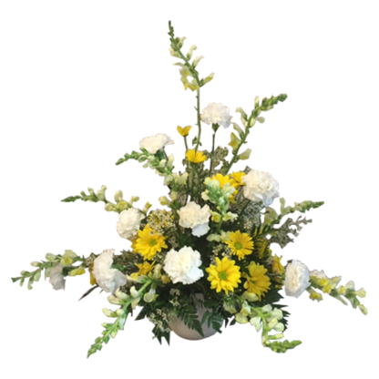 Yellow On White | Floral Express Little Rock