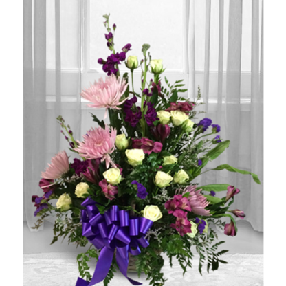 Purple & White Sympathy Arrangement | Floral Express Little Rock