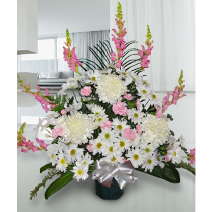 Pink & White Sympathy | Floral Express Little Rock