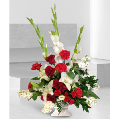 Red & White Sympathy | Floral Express Little Rock