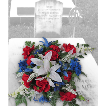 Patriotic Grave Spray | Floral Express Little Rock