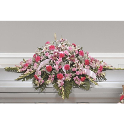 Shades of Pink Casket Cover | Floral Express Little Rock