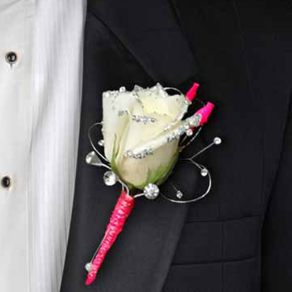 White Rose Boutonniere | Floral Express Little Rock