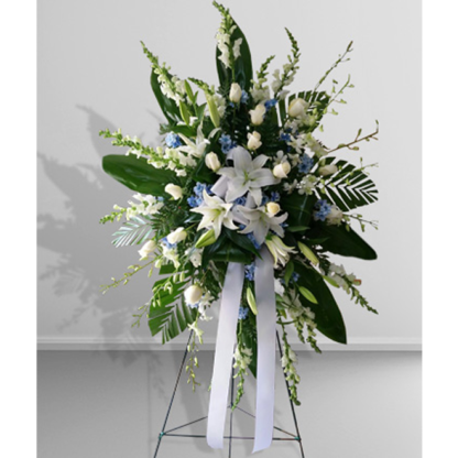 Blue & White Easel | Floral Express Little Rock